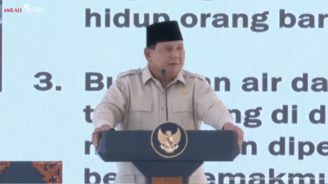 Presiden Prabowo Subianto meresmikan koperasi merah putih. [YouTube Sekretariat Presiden]